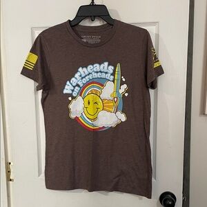 Grunt Style Brown Tee with Colorful "Warheads on Everyone" Graphic. XL